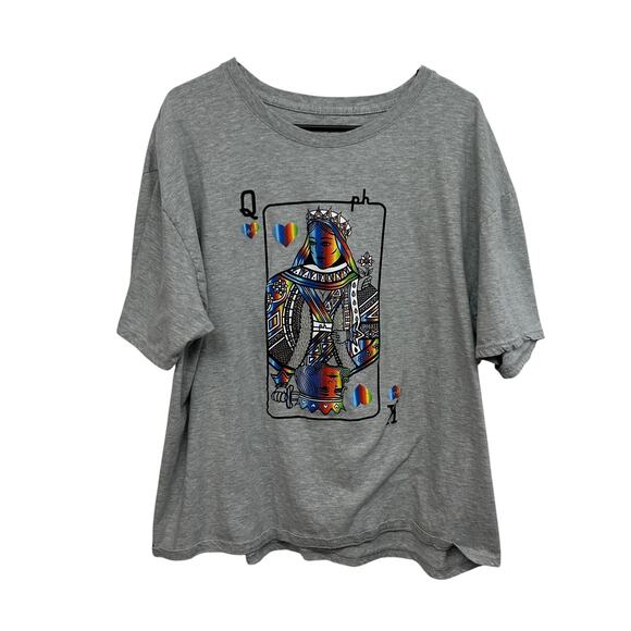 Pridecore Rainbow Graphic Tee Phluid Project All Gender Gray XXL - Picture 1 of 5